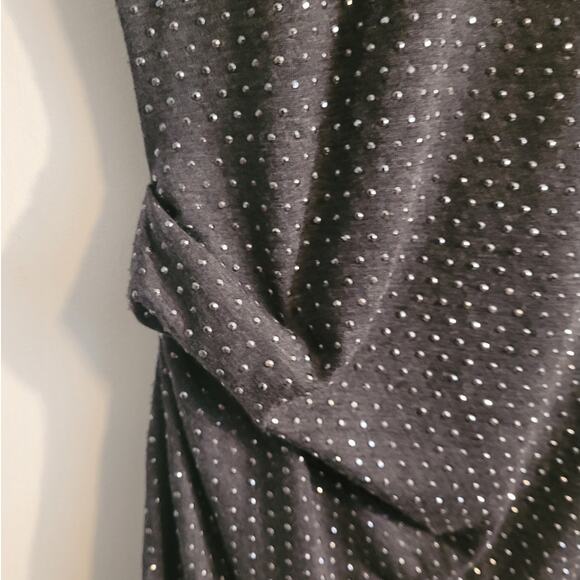 Rebecca Taylor Charcoal Studded Bodycon Party Dress XS Glam Witchy Quietlux - Picture 5 of 13